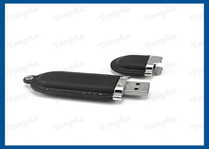 Genuine Leather USB Flash Drive Memory Stick With Customized Engraved Logo
