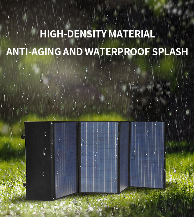 EU Warehouse High Efficiency PET Monocrystalline Solar Foldable Panel 140w Solar Folding Bag for Mobile Phone