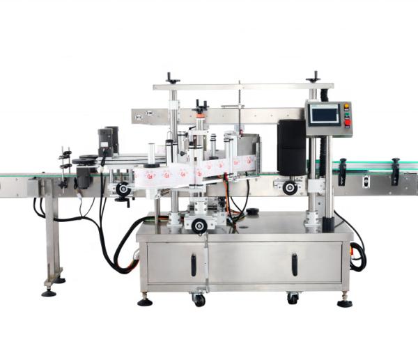 Self-Adhesive Labeling Machine for Shampoo or Olive Oil Video Outgoing