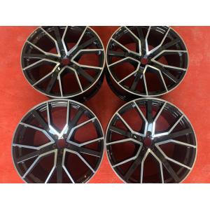 Buy cheap 66.5 Hole 22 Inch Black Alloy Wheels , Cast 10J Car Alloy Rims from wholesalers
