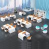 Buy cheap Mail Packing Modern Simple White Lacquer Staff Desk for 4 People in Office Design from wholesalers