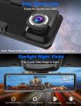 10.88 Inch Rear View Mirror 1920x1080P Dual Car DVR Front And Rear