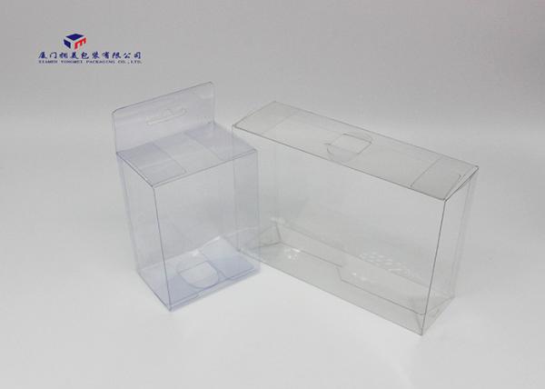Quality Clear PVC Packing Boxes Cosmetics And Gifts Automatic Lock Bottom 19X5.8X13.5cm for sale