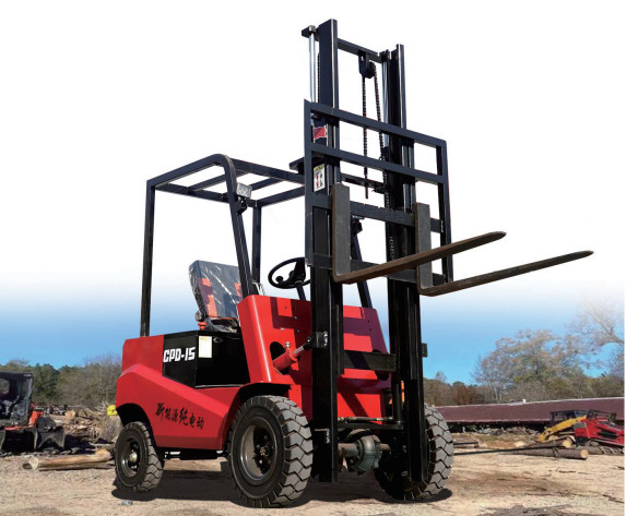Electric Counterbalance Forklift 1.5 Ton Built In Charger 48V Battery And 6 Meters Lifting Height
