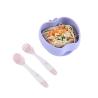 Buy cheap Baby Silicone Dining Plate Apple Shaped Baby Silicone Supplementary Food Bowl Baby Self Feeding Non Slip Silicone Bowl from wholesalers