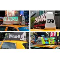 Buy cheap P5 Double Sided Car Top Advertising Signs , Taxi Cab Roof Signs Wireless 3G/Wifi product
