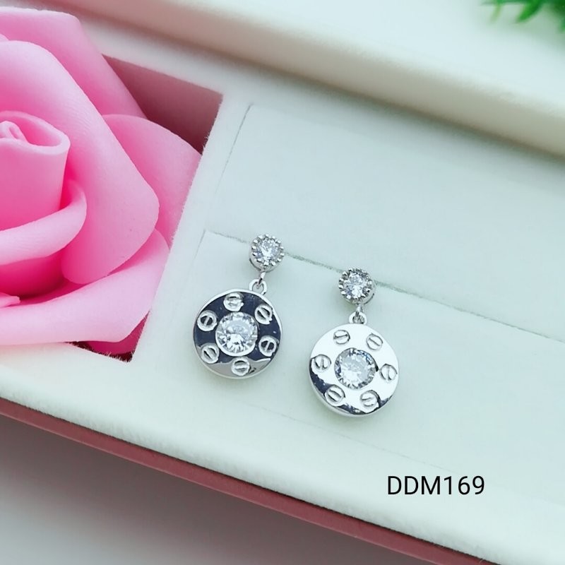 2018 New women sterling silver bridal emerald green drop earring pear XW244