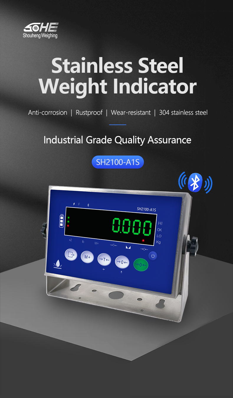 SOHE A1S Meter 304 Waterproof Scale All Stainless Steel with Weight Indicator