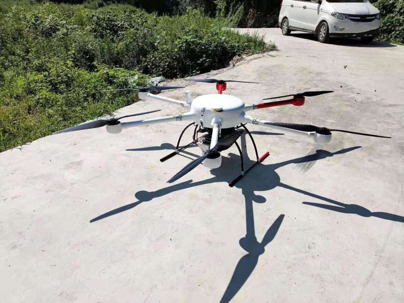 120min Max Load 8kg Multi Rotor UAV Long120 Light Rain Resistance Six Axis Drone