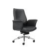 Buy cheap Middle Back 0.29m3 CBM Leather Revolving Chair With Castors from wholesalers