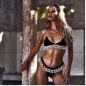Buy cheap 2019 European and American Hot shell hand hook bikini sexy split beach ladies knit swimsuit suit from wholesalers