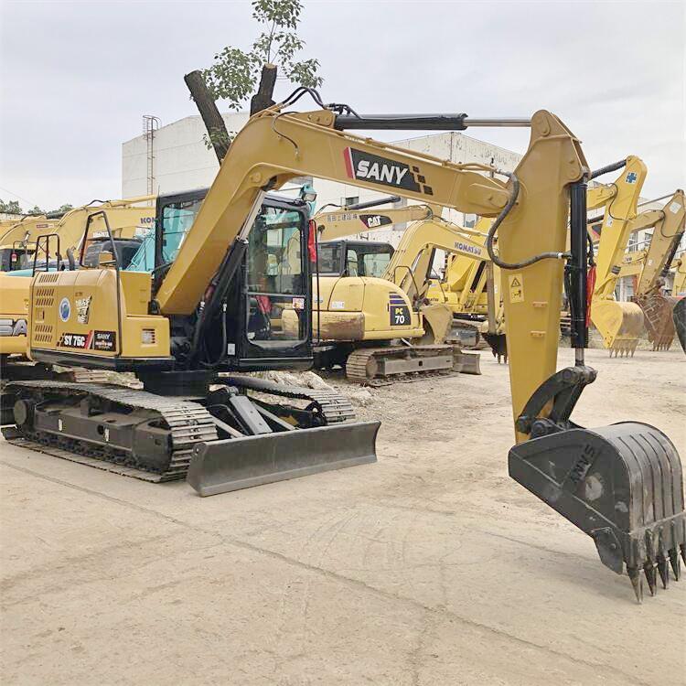 2021 Sany SY75 7 Ton Mini Excavator in Good Condition for Less Hour Usage in Shanghai