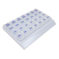 Buy cheap Plastic Bpa Free Pill Organizer Container 4 Times A Day Small With Tray Portable product