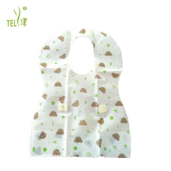 Buy cheap Customized Laminated Disposable Baby Bibs 1 Ply Paper PE Film from wholesalers