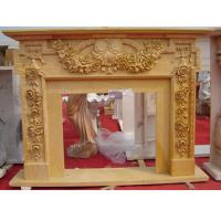 Buy cheap Beige marble fireplace mantel product