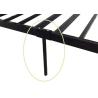 Buy cheap ISO18001 Modern Adult Black Metal Single Bed Frame from wholesalers