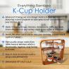 Buy cheap Lightweight Bamboo Office Supplies Wood Coffee Capsule Holder With Cup Rotating from wholesalers