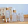 Buy cheap BPA Free Lead Free Round 50ml Glass Dropper Bottles With Bamboo Collar from wholesalers