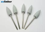White / Brown Dental Abrasive , Dentist Mini Rubber Silicone Polishers HP