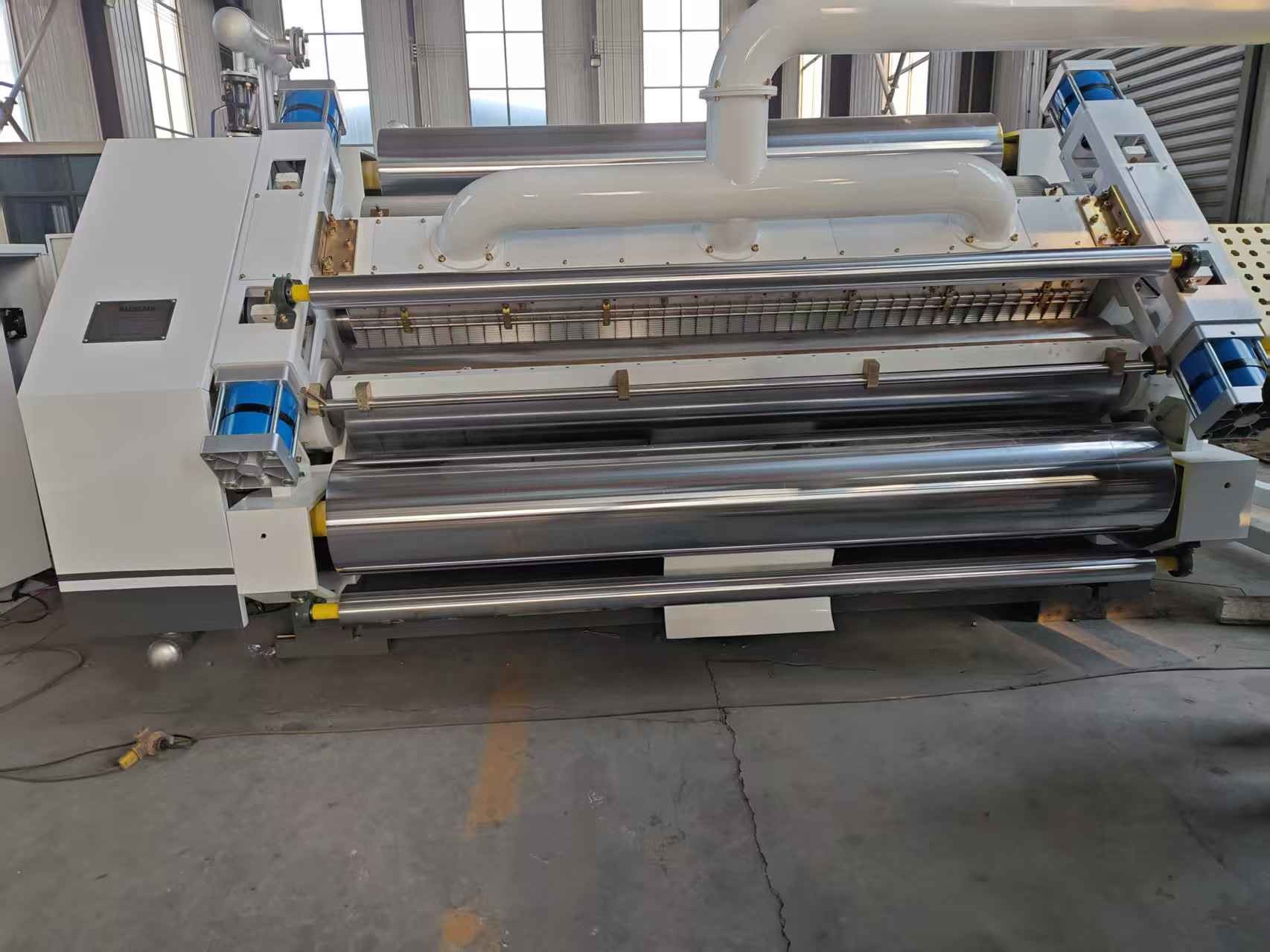 High Speed Steam Heating Single Face Machine Corrugated Cardboard Making Machine