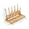 Buy cheap Collapsible Kitchen Shelf Organizer Bamboo Drying Dish Rack For Cup Glass Bottle from wholesalers