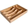 Buy cheap Bamboo Cutlery Tray Kitchen Utensil Tray Cooking Spoon Flatware Drawer Organizer with Storage Dividers from wholesalers