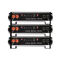 Buy cheap 48v Rack Mount Lithium Battery 50Ah 100Ah Black LiFePo4 Battery System product
