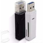 USB2.0 / USB3.0 Micro USB Card Reader , Super Slim USB Tf Card Reader For CF