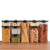 Buy cheap Space Saver Stackable Clear PET Airtight Bulk Food Storage Containers Plastic Sealed Jar from wholesalers
