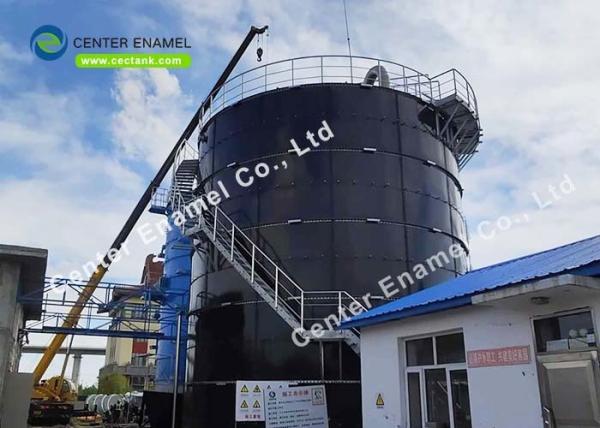 Buy cheap PH 3~11 Glass Lined Steel Bolted Industrial Liquid Tanks For Wastewater Anaerobic Digestions from wholesalers
