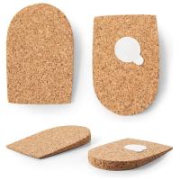 Buy cheap Antistatic Antiskid Natural Cork Sole Heel Lift Inserts 4.5*2.7in 4.25*2.4in product