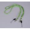 Buy cheap Elastic fabric round cord neck straps,jacquard fabric cord rope neck lanyards phone holder from wholesalers