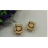 Buy cheap Good quality light gold decoration fitting handbag lock bottom parts for leather from wholesalers