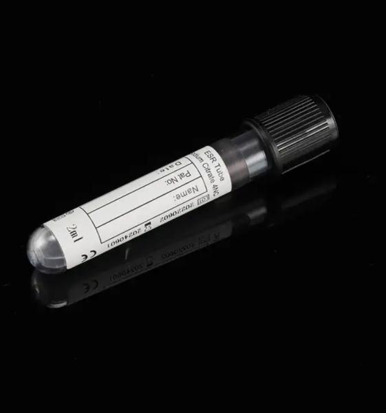 Buy cheap Disposable Black Hat Sodium Citrate Blood Vaccum Black Esr Tests Collection Tube from wholesalers