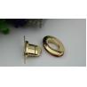 Buy cheap Shiny gold bag hardware fittings fashion zinc alloy twist turn lock for purse from wholesalers