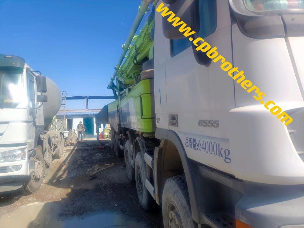 Used Concrete Pump Truck 73m Zoomlion Heavy Equipment Truck Mounted Pump