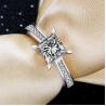 Buy cheap Sterling Silver Princess Cut Clear Cubic Zirconia Engagement Ring for Women (RE110) from wholesalers