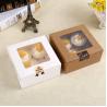 Buy cheap Kraft Paper Packaging Dessert Gift Box Cupcake Packing Box with Clear Window from wholesalers