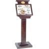 Buy cheap Walnut Hotel Display Stand Floor standing Hotel Notice Board Customizable Layout Size from wholesalers