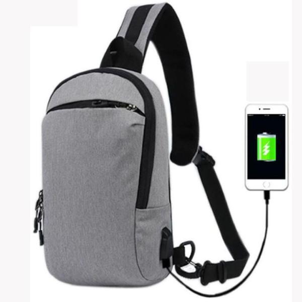 Buy cheap Unisex Multifunctional USB Charging Nylon Chest Bag from wholesalers