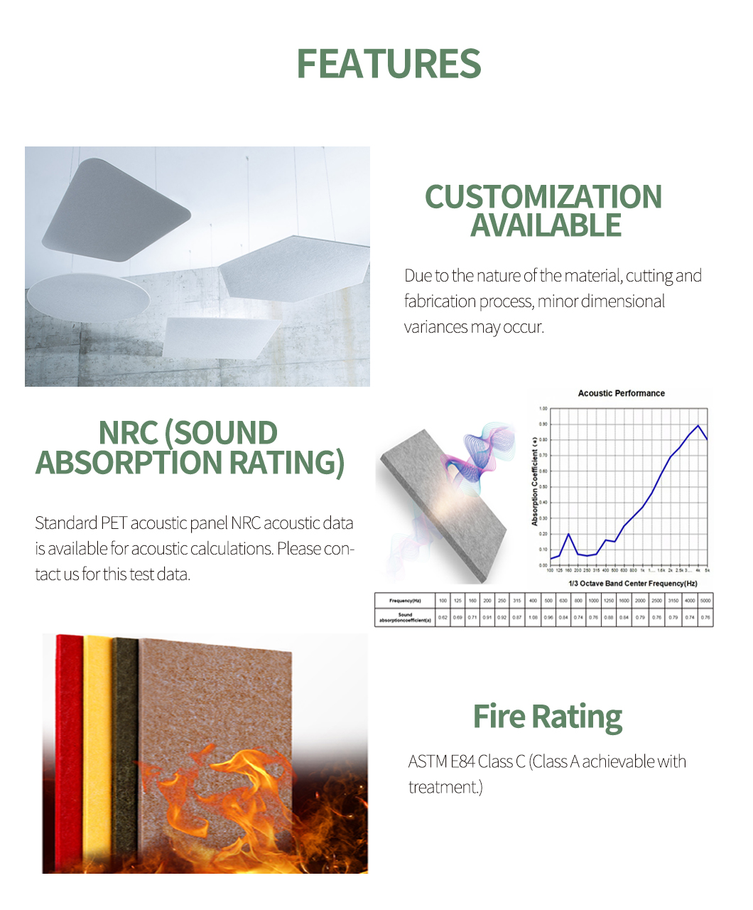 Polyester Fiber Sound Dampening Ceiling Tiles Decorative Design for Hotel
