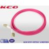 Buy cheap LC MM 50/125 Duplex Fiber Patch Cables 3.0mm Diameter LC OM4 Patch Cords Pink Violet Color from wholesalers