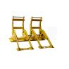 Buy cheap Protecting Road Worker Aluminum Mobile Vehicle Barrier With Rubber Wheels from wholesalers