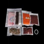 Translucent White Pearl Film Phone Case Resealable Zipper Packaging Bags With
