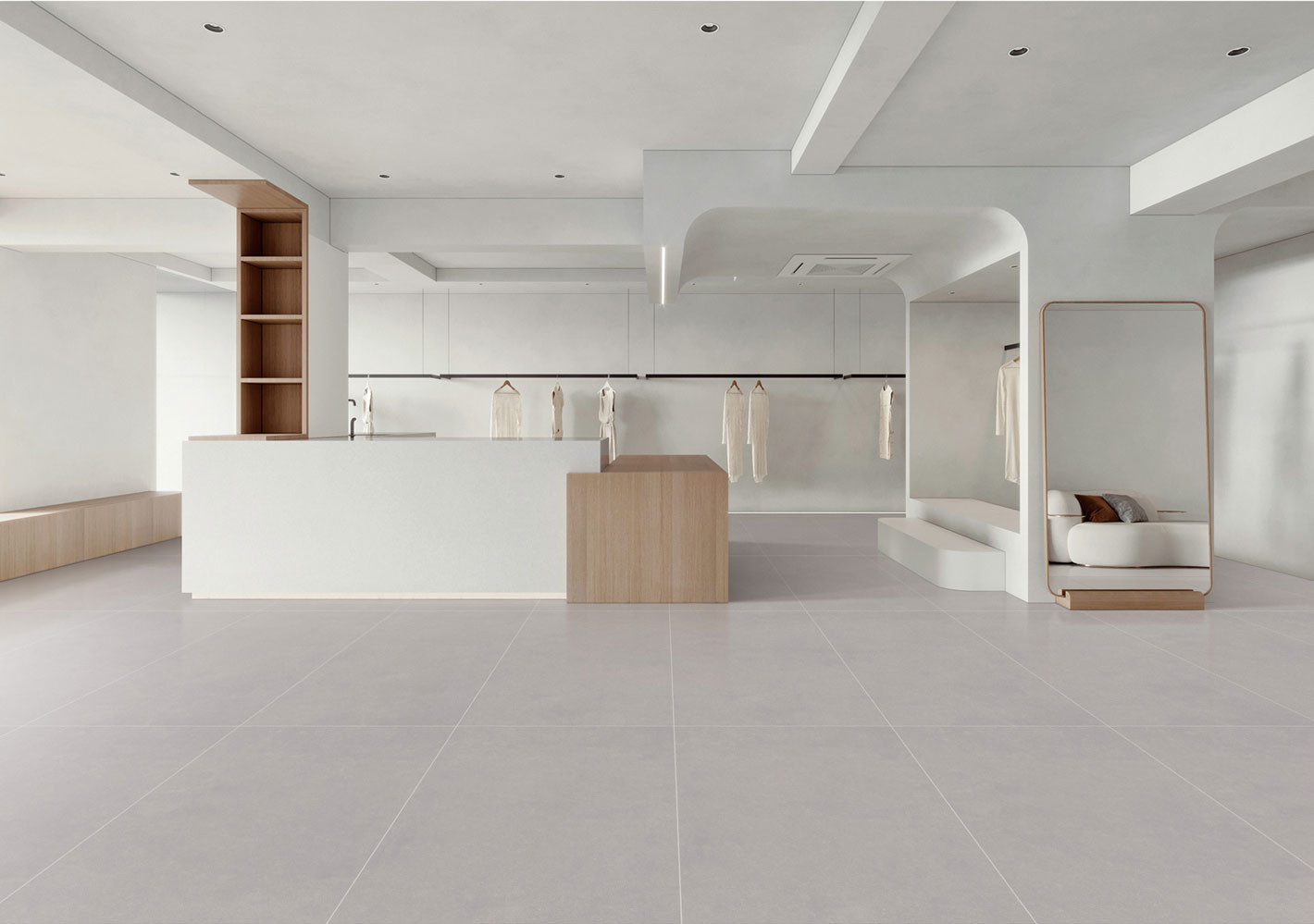 Light Grey 600x1200mm Matte Soft Glazed Porcelain Tiles And Interior Floor Tile For Bedroom