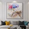 Buy cheap Hand Painted Landscape Oil Painting Simple Texture Art Hanging Painting Hydrangea Happy Loving Flower from wholesalers