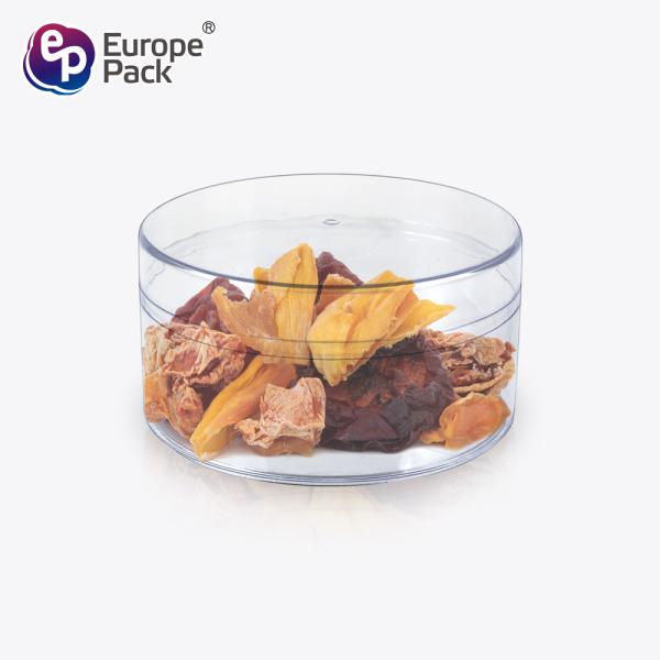 Food Containers with Lids Round Plastic Food Grade Disposable Cake Packing Food
