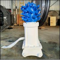 Buy cheap Blue 42CrMo Excavator Rock Grinder Attachment 1450mm Machine Height product