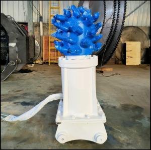 Wholesale Blue 42CrMo Excavator Rock Grinder Attachment 1450mm Machine Height from china suppliers