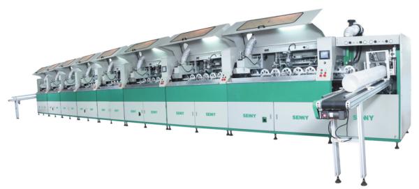 Buy cheap 8 Stations 2000pcs/Hr Fully Automatic Screen Printing Machine 600x250mm from wholesalers